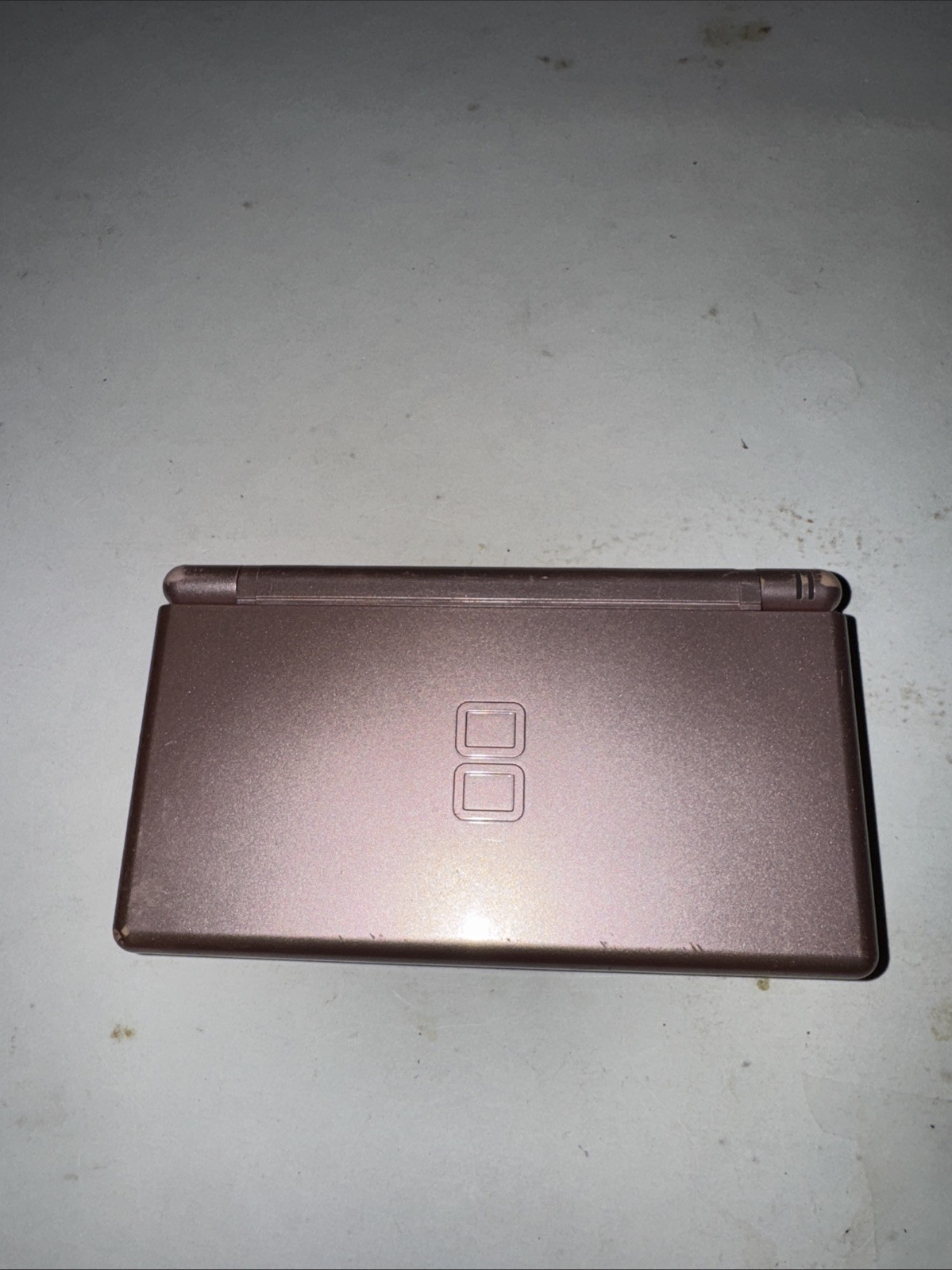 Nintendo DS Lite Rose Gold Handheld Console W Stylus TESTED WORKING View Pics