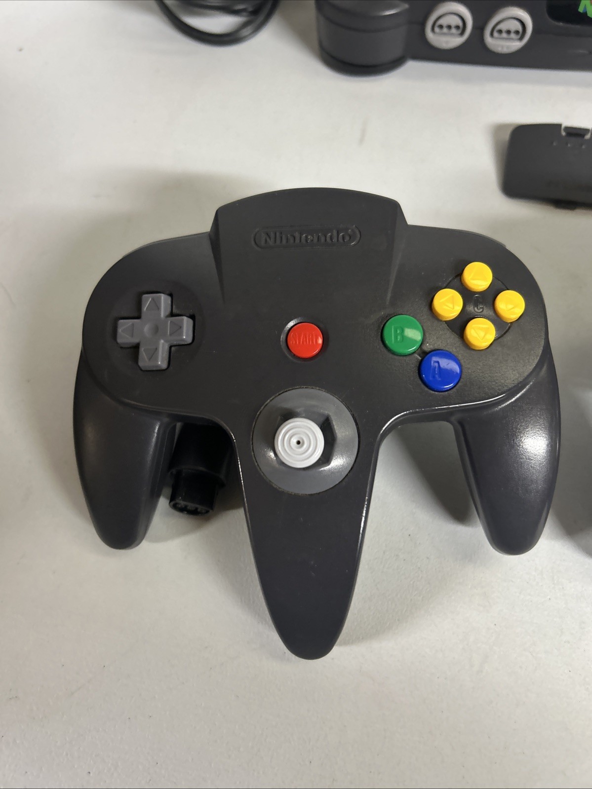 Nintendo 64 Console Bundle, 2 Controllers, Expansion Memory. Tested