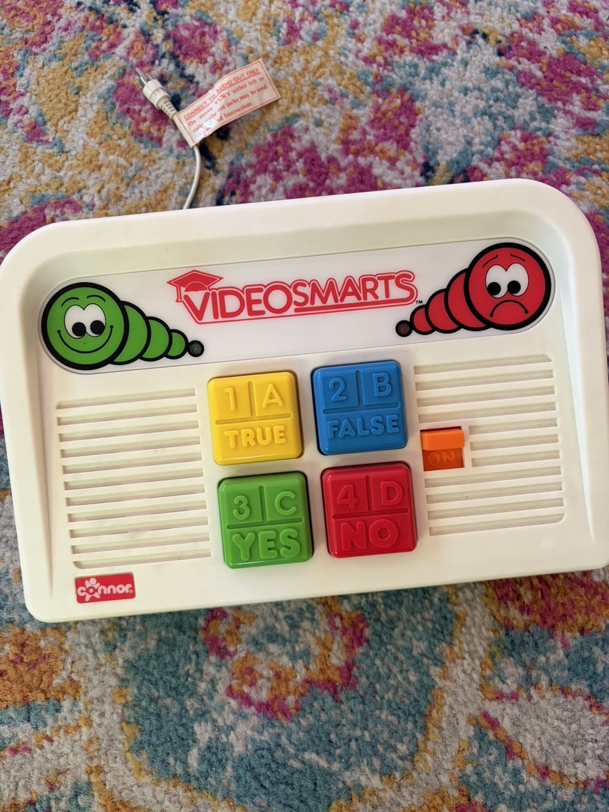Vtg 1986 Connor VideoSmarts Video Smart 80s 90s Kid Video Game VCR Console VHTF