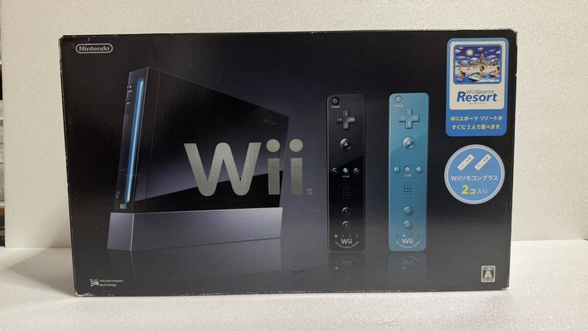 Nintendo Wii Wii Sports Resort and Wii Remote Plus Console – Black W/Box Tested