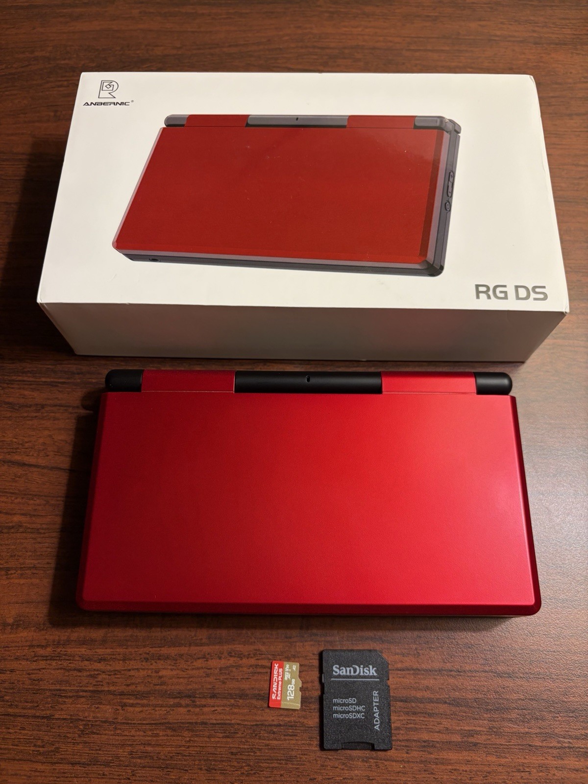 Anbernic RG DS (Red / Black) + 128gb Micro SD – Excellent Condition (No Games)