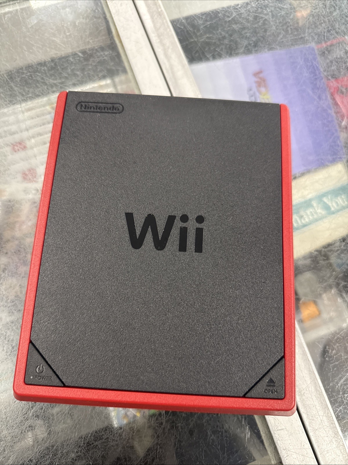Nintendo Wii Official System Console Only Red/Black NTSC RVL-201(USA) Tested!!