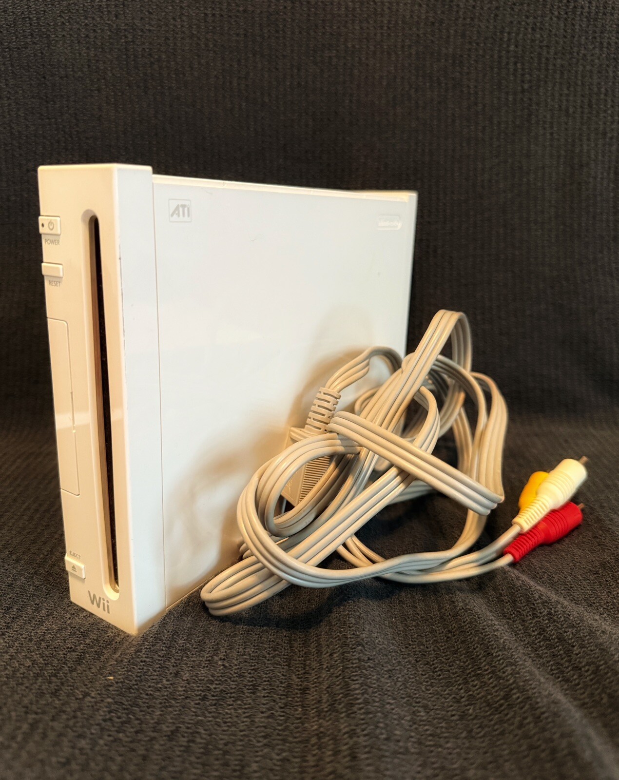 Nintendo Wii Console W/Connection Cable Tested & Working