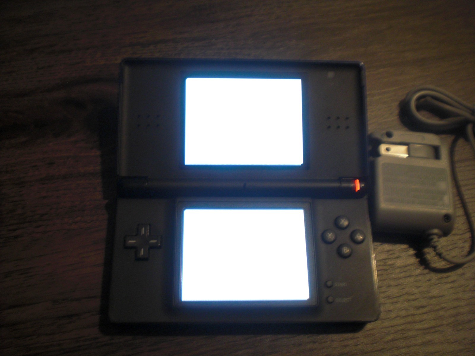 Nintendo DS Lite Black Console System + Charger Plays DS GBA Games GENUINE TESTD