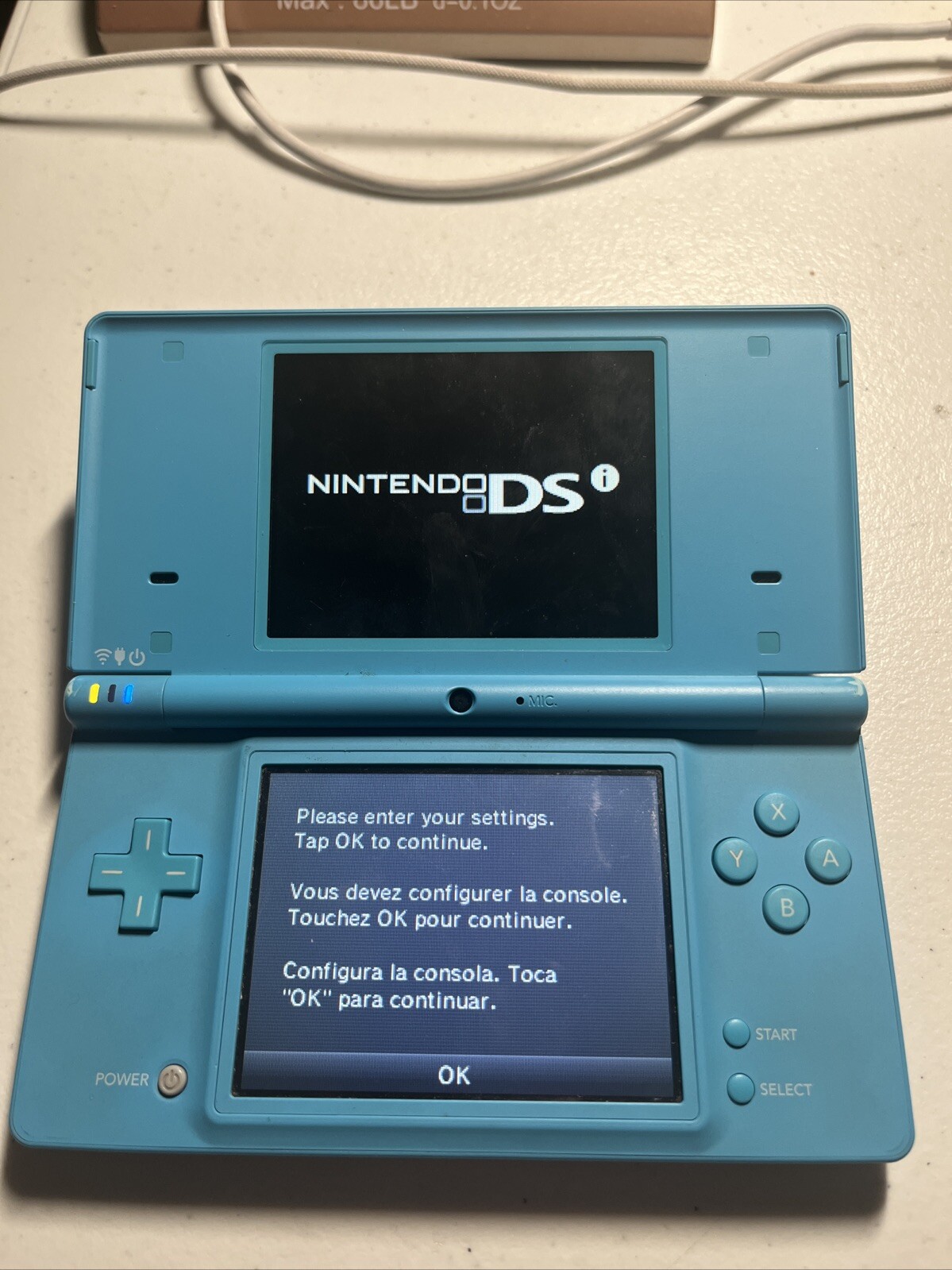 Nintendo DSi Light Blue System Console. TESTED WORKS Great!! NO Charger.
