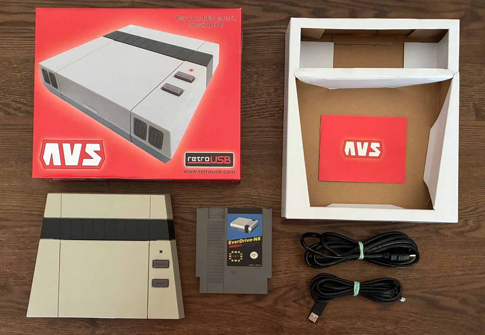 Retro USB AVS Console – Open Box and Tested with Everdrive N8