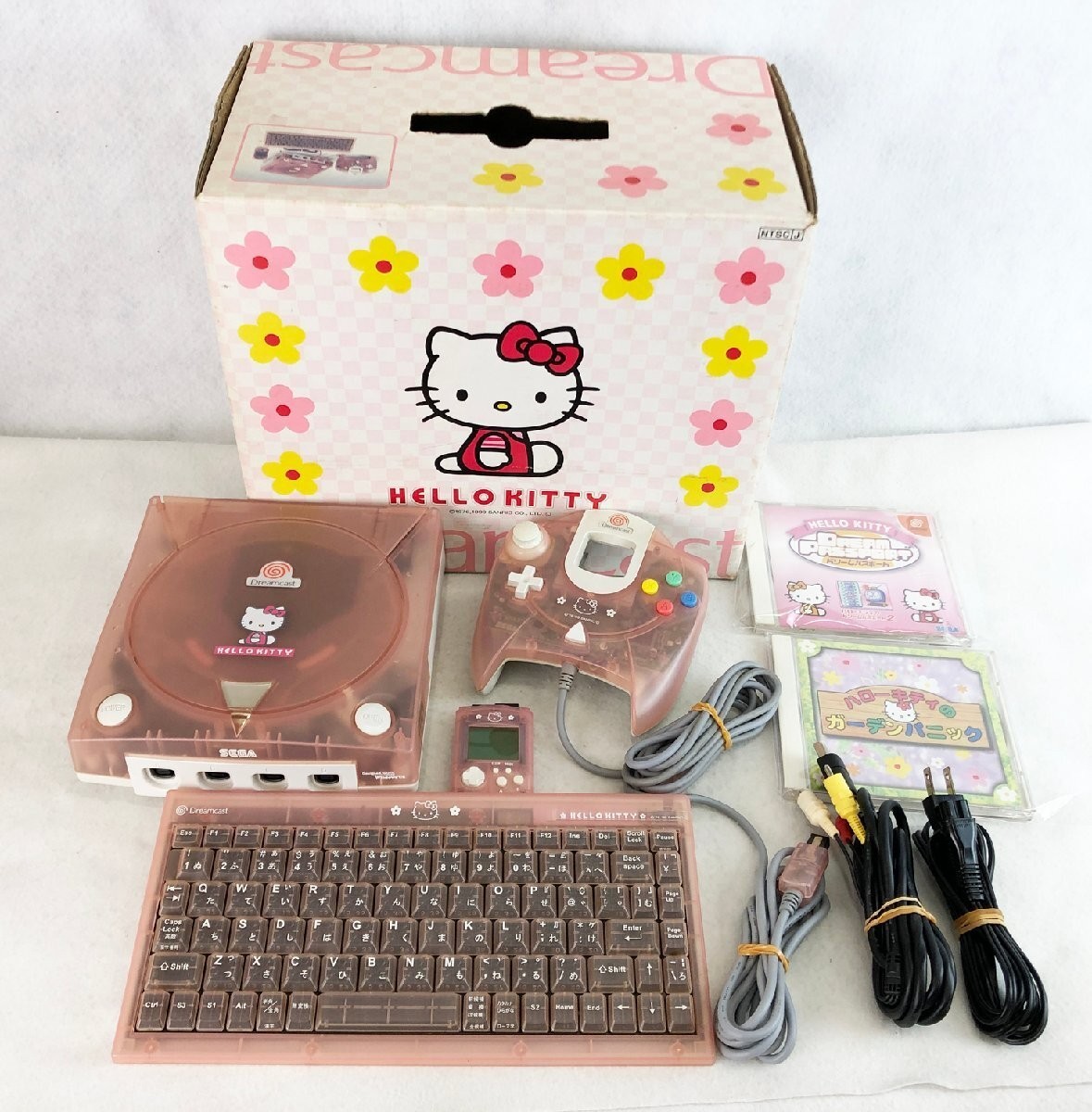 Hello Kitty Dreamcast Console SEGA HKT-3000 Rare Japan