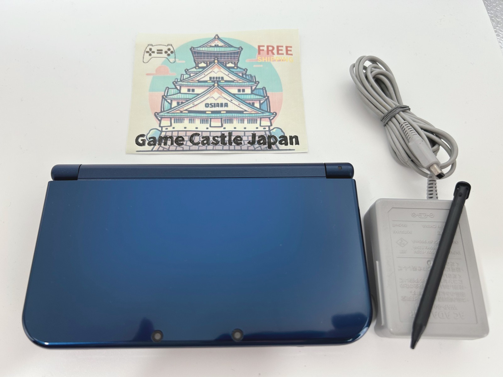 [A-rank] New Nintendo 3DS LL console Metallic Blue with Charger/Stylus