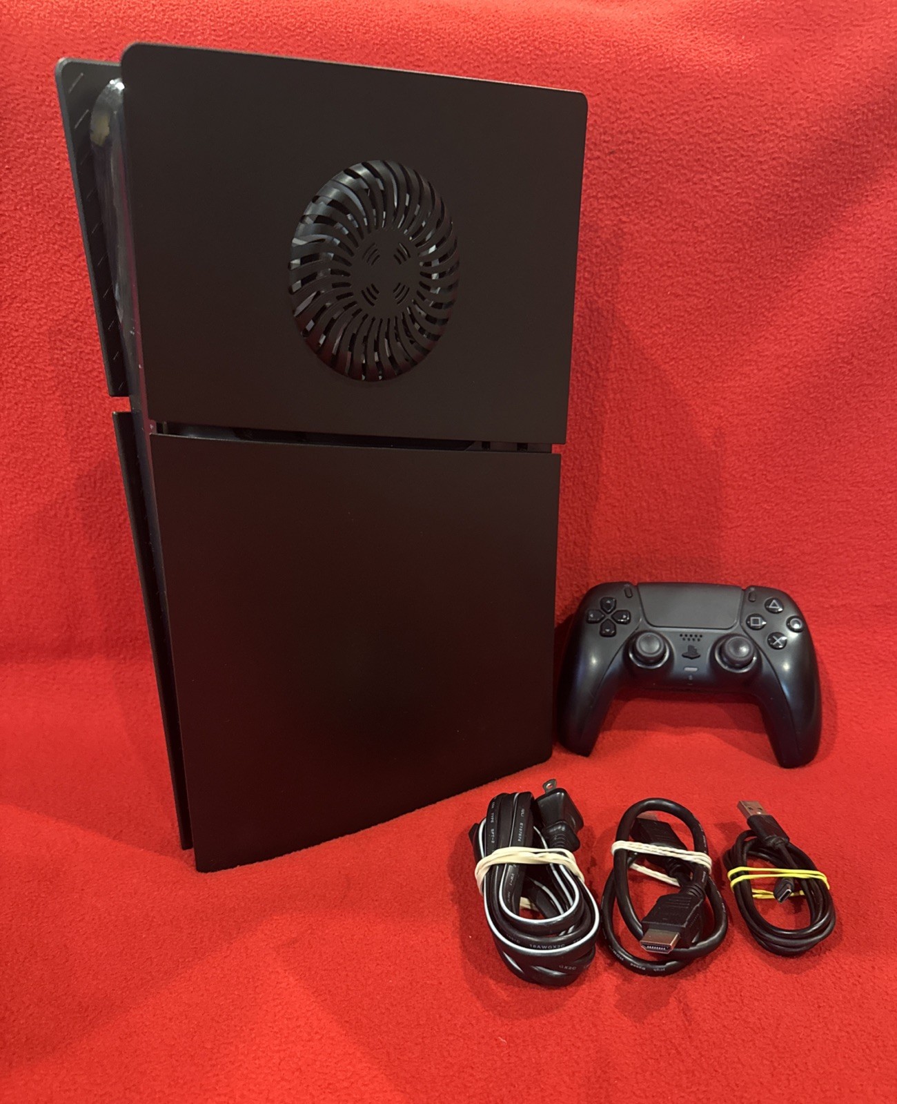 Sony PlayStation 5 Slim Disc Free PS5 1TB 8K Black Console +DualSense Controller