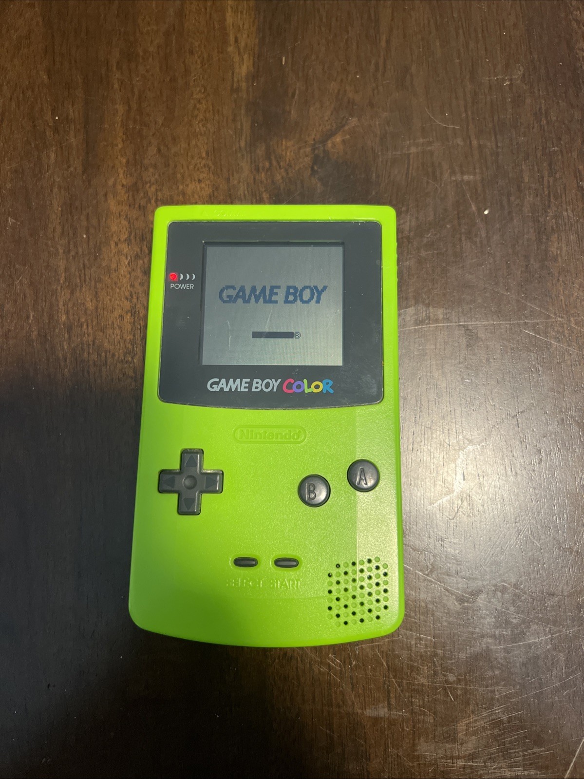Nintendo Game Boy Color Handheld System Kiwi Model CGB-001 Tested Working Green