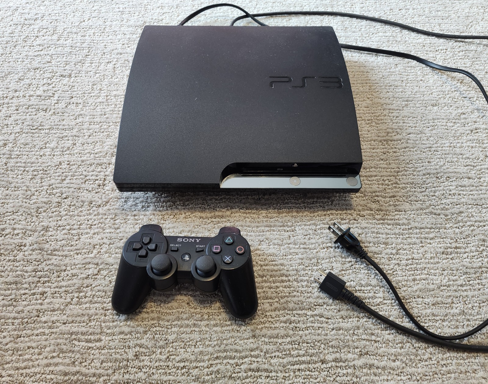 PlayStation 3 PS3 Slim Console Bundle, Fully Tested & WORKS GREAT! Ships TODAY