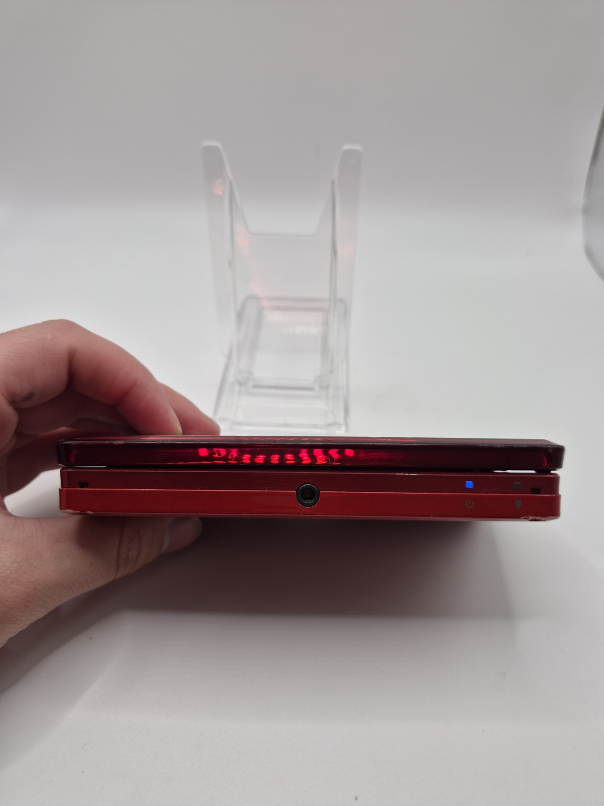 Nintendo 3DS Flame Red CTR-001 Handheld Console System Tested W/ Charger Mint