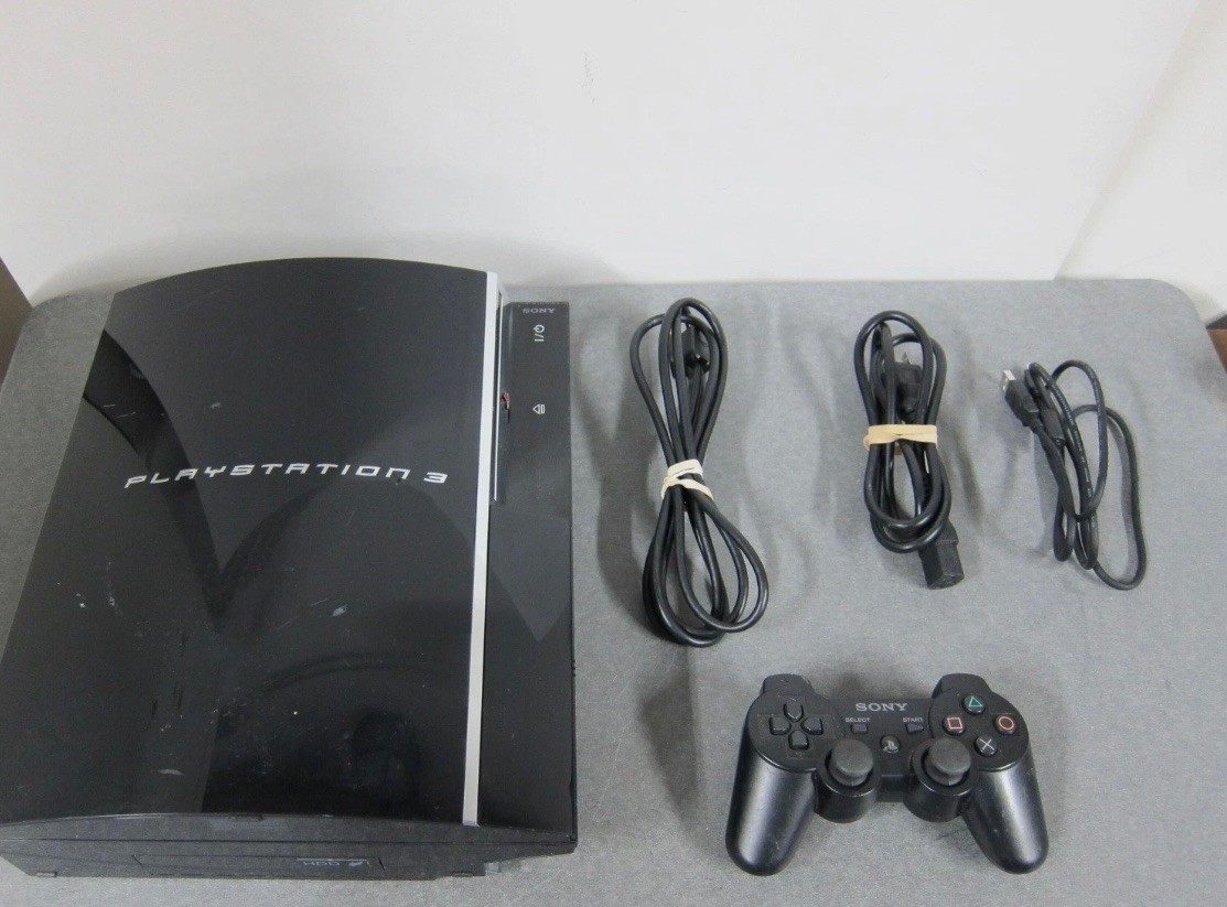 Playstation 3 Fat 60GB CECHA01 PS3 Backwards Compatible Console w/ Controller