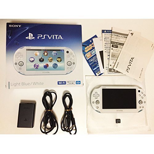 Sony PS VITA Playstation Console Light Blue / White PCH-2000ZA14 with 4GB memory