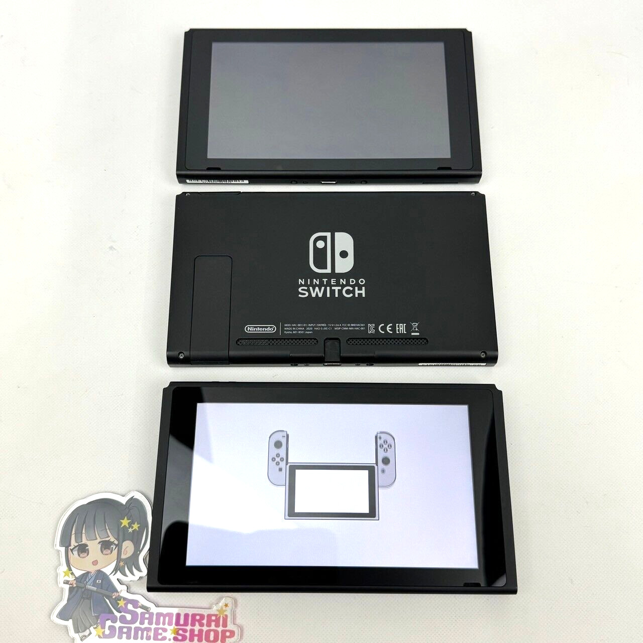 Nintendo Switch V2 HAC-001(-01) Console Tablet Only Screen Scratched Ship Fast