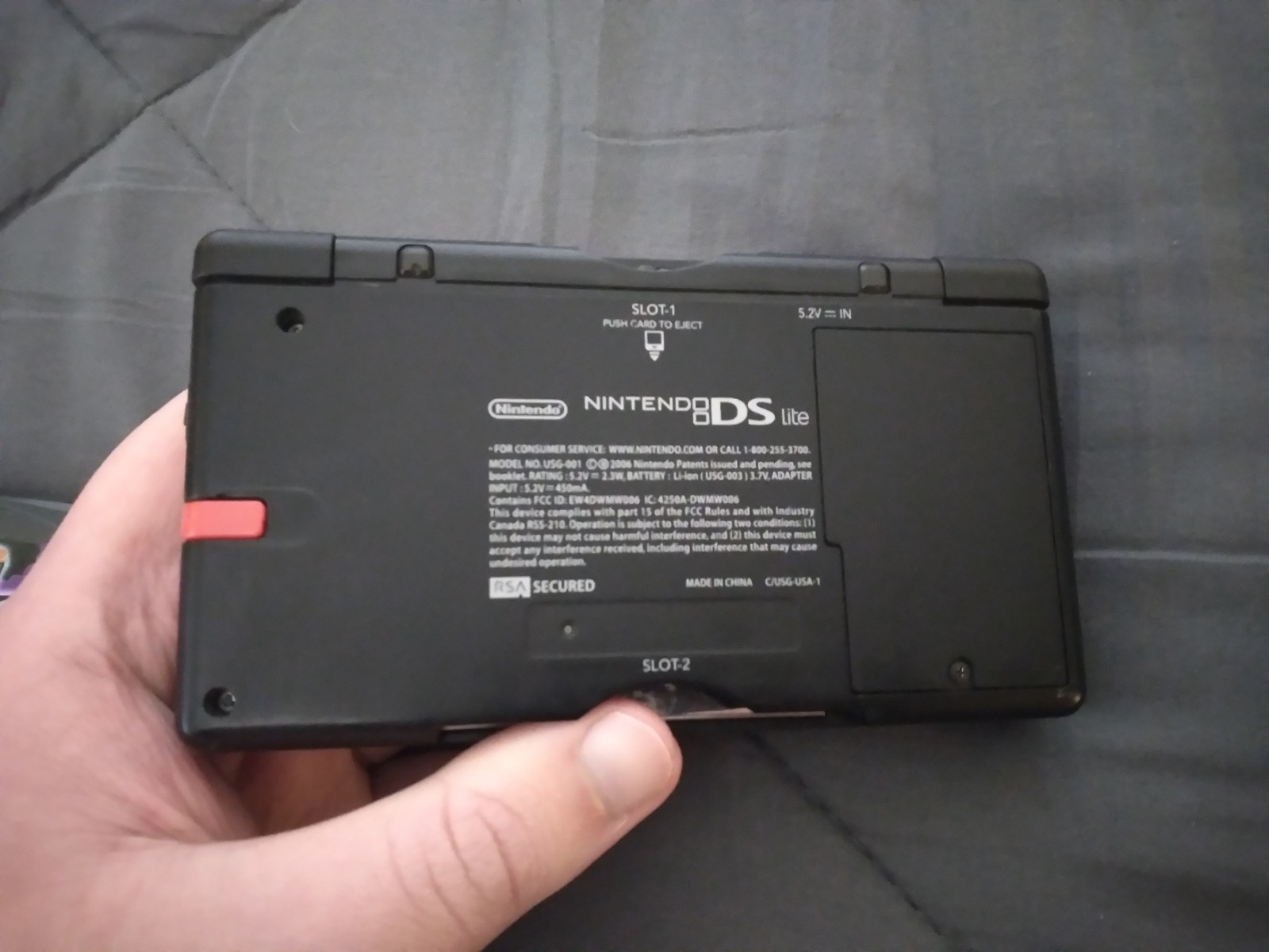 Nintendo DS Lite Crimson Handheld System – Red