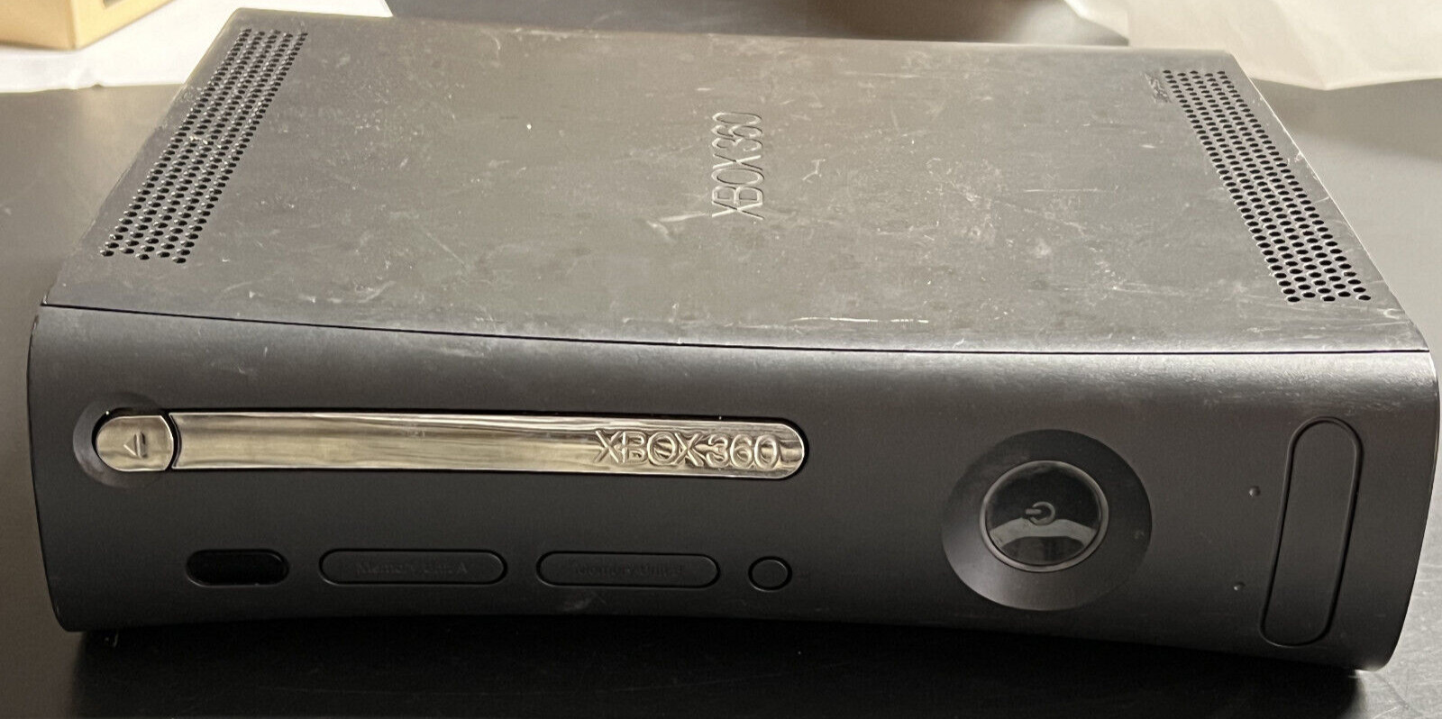 Microsoft Xbox 360 Elite Console Black [MISSING HARD DRIVE] *UNTESTED READ LOOK*