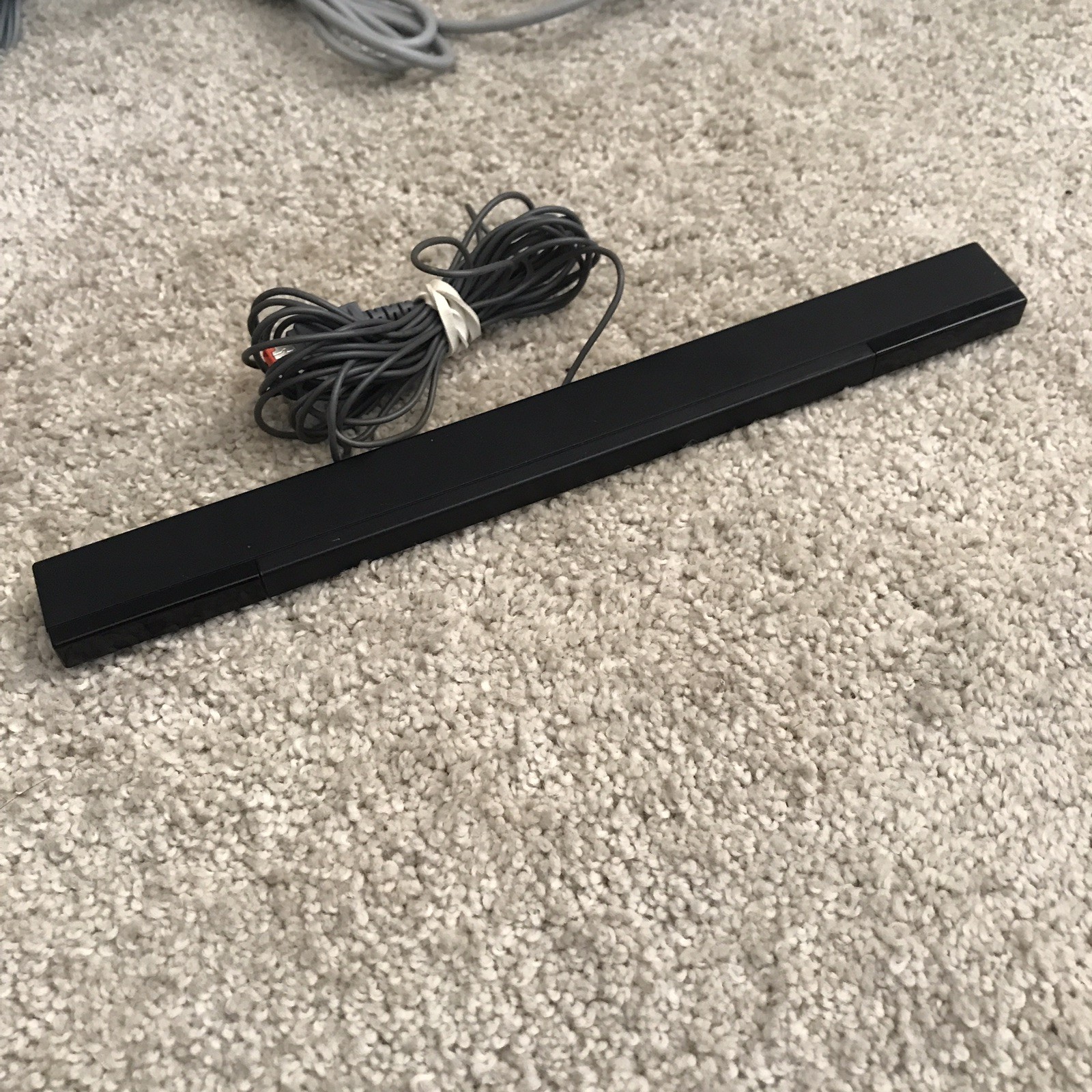 Nintendo Wii RVL-001 Black System with Cables and Motion Plus Controller TESTED