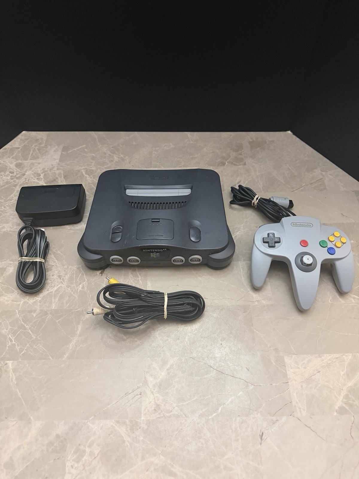 Nintendo 64 N64 Console with Cables And No Controller TESTED & Working