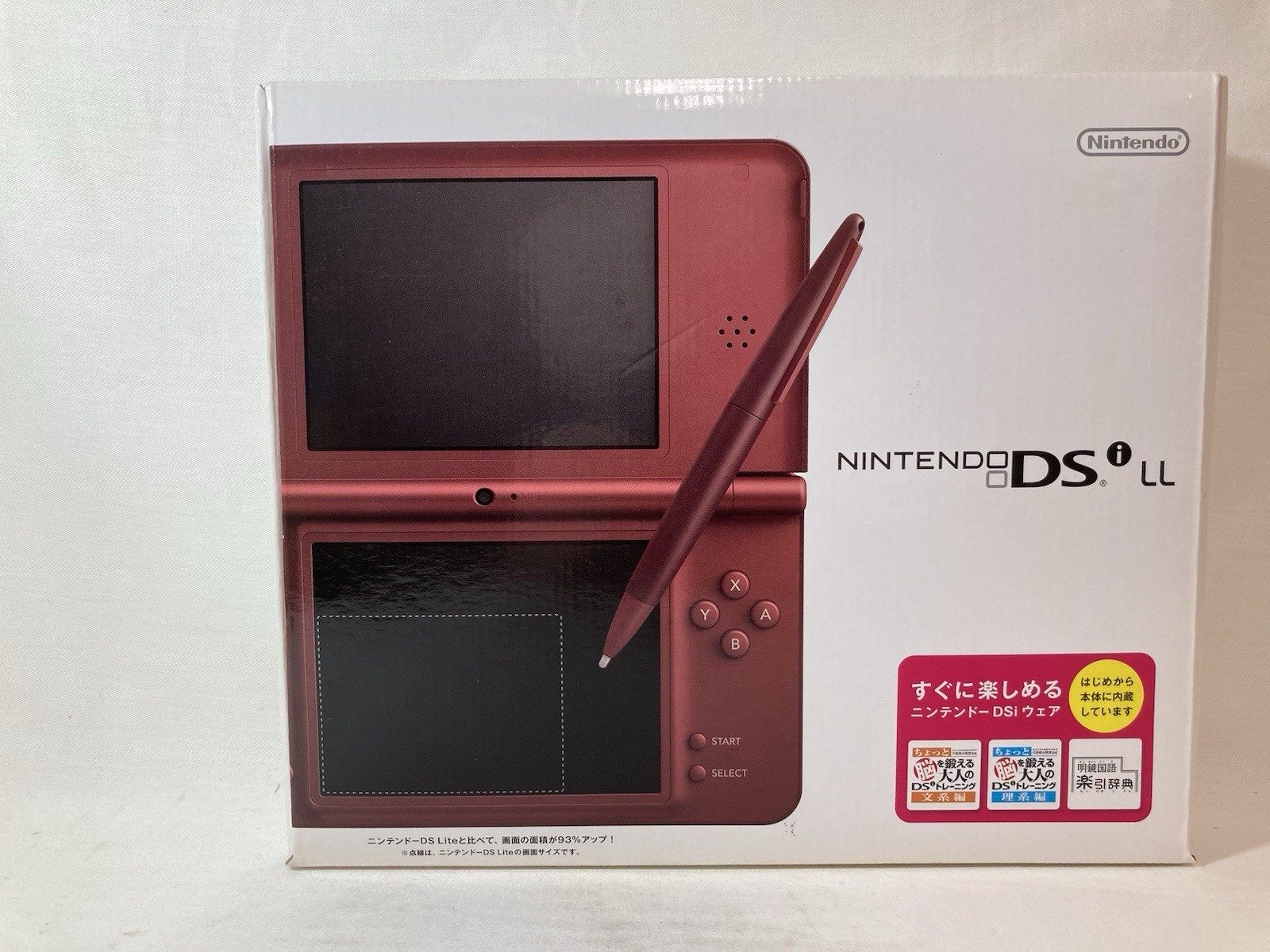 [g1625]Nintendo DSi LL Wine Red Console System from Japan