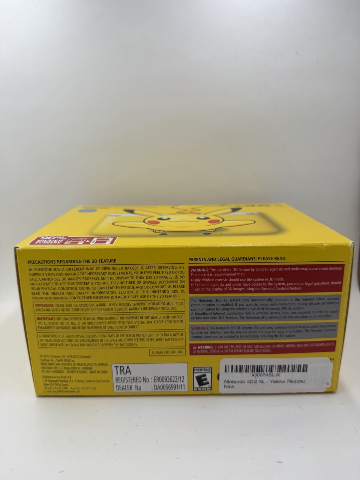 Nintendo 3DS XL Pikachu Special Edition (2013) – Brand New