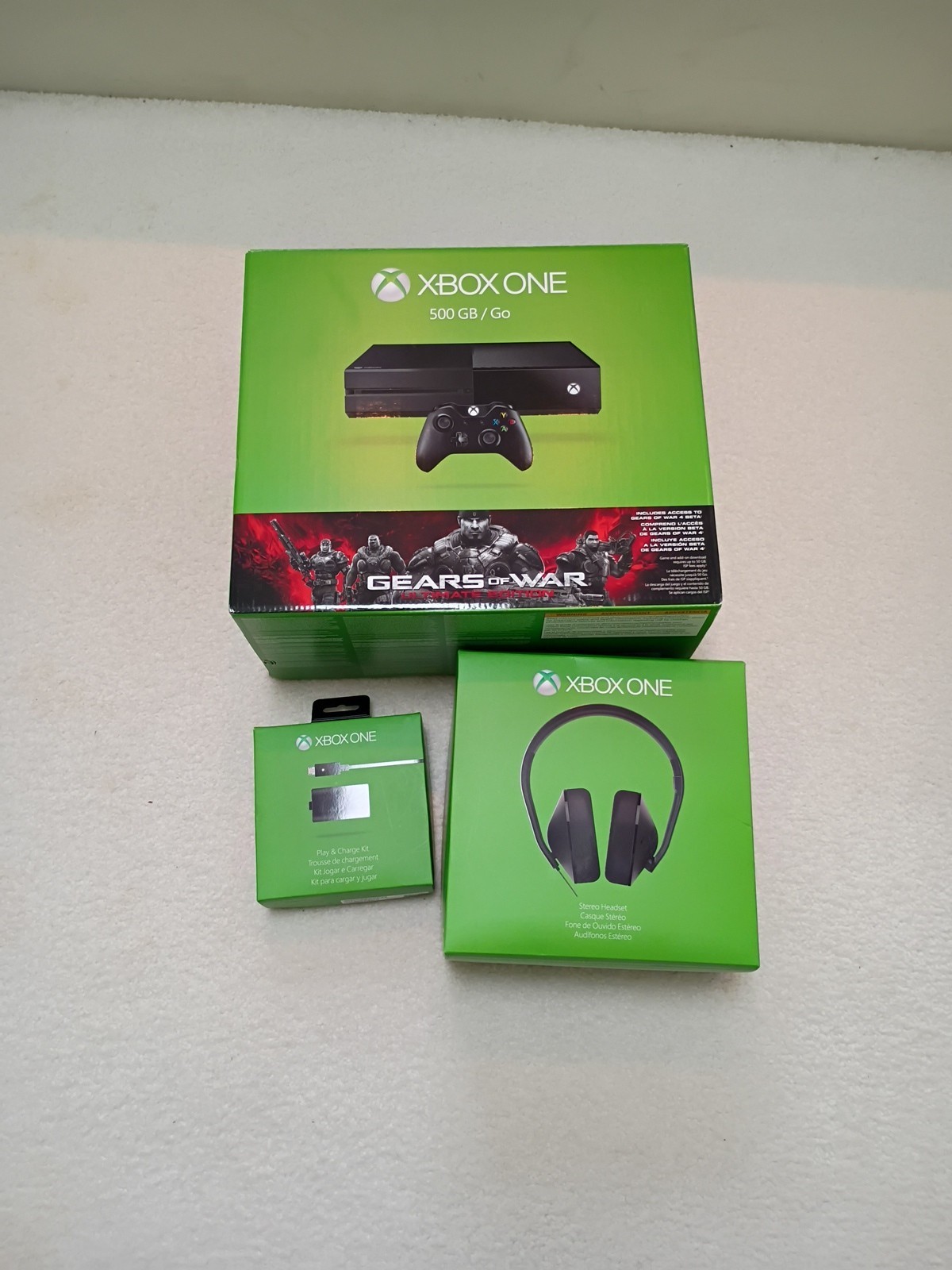Xbox One 500GB Gears of War Ultimate Edition Console Box Only (NO CONSOLE + MORE