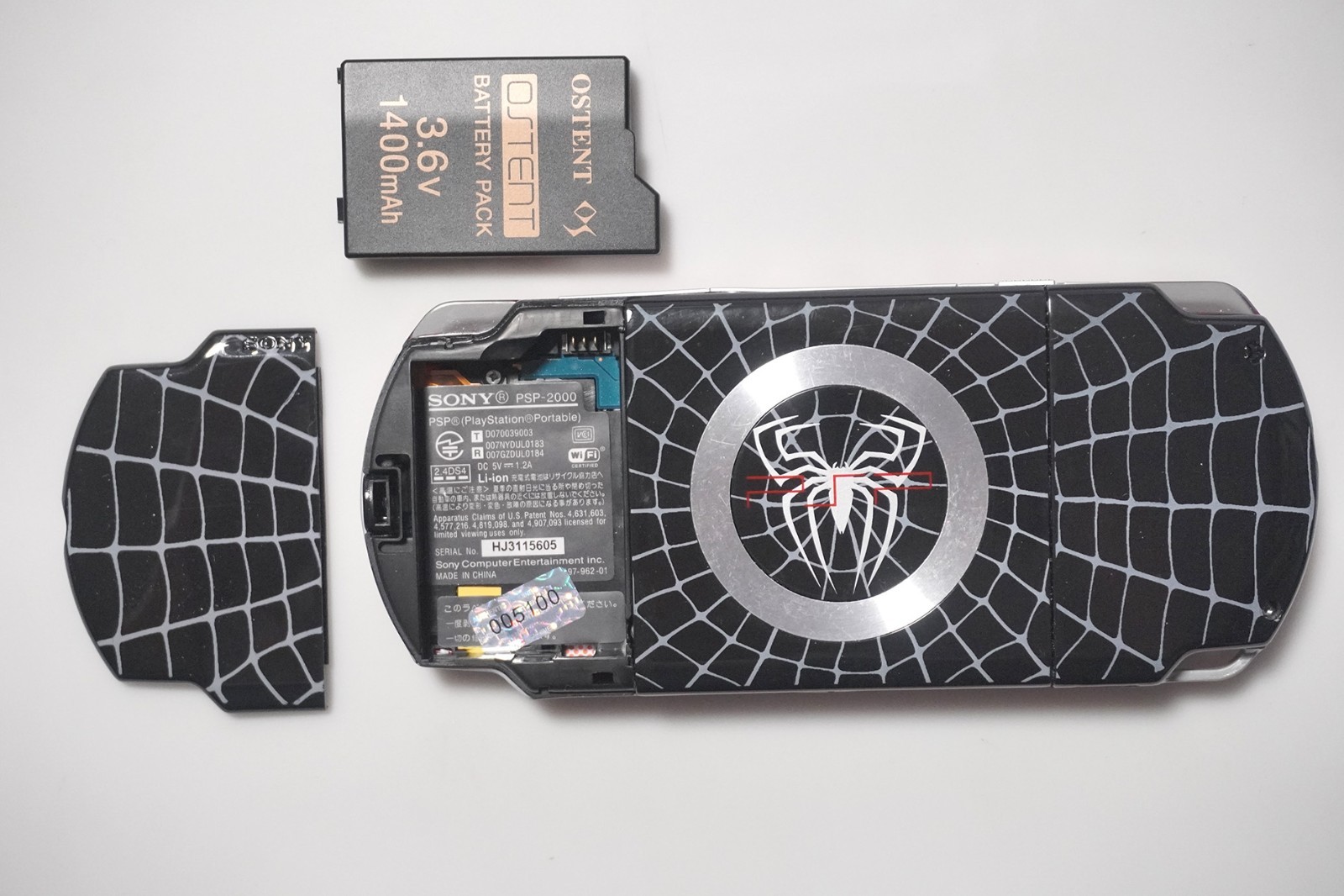 Customized PSP-2000 Spider Man Re-Shell Japan PlayStation Portable console