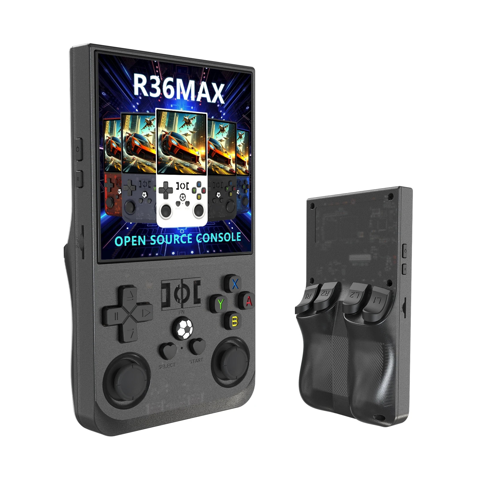 128GB,R36MAX Handheld Game Console 4.0 Inch IPS Screen,22000+ Games, Video Games
