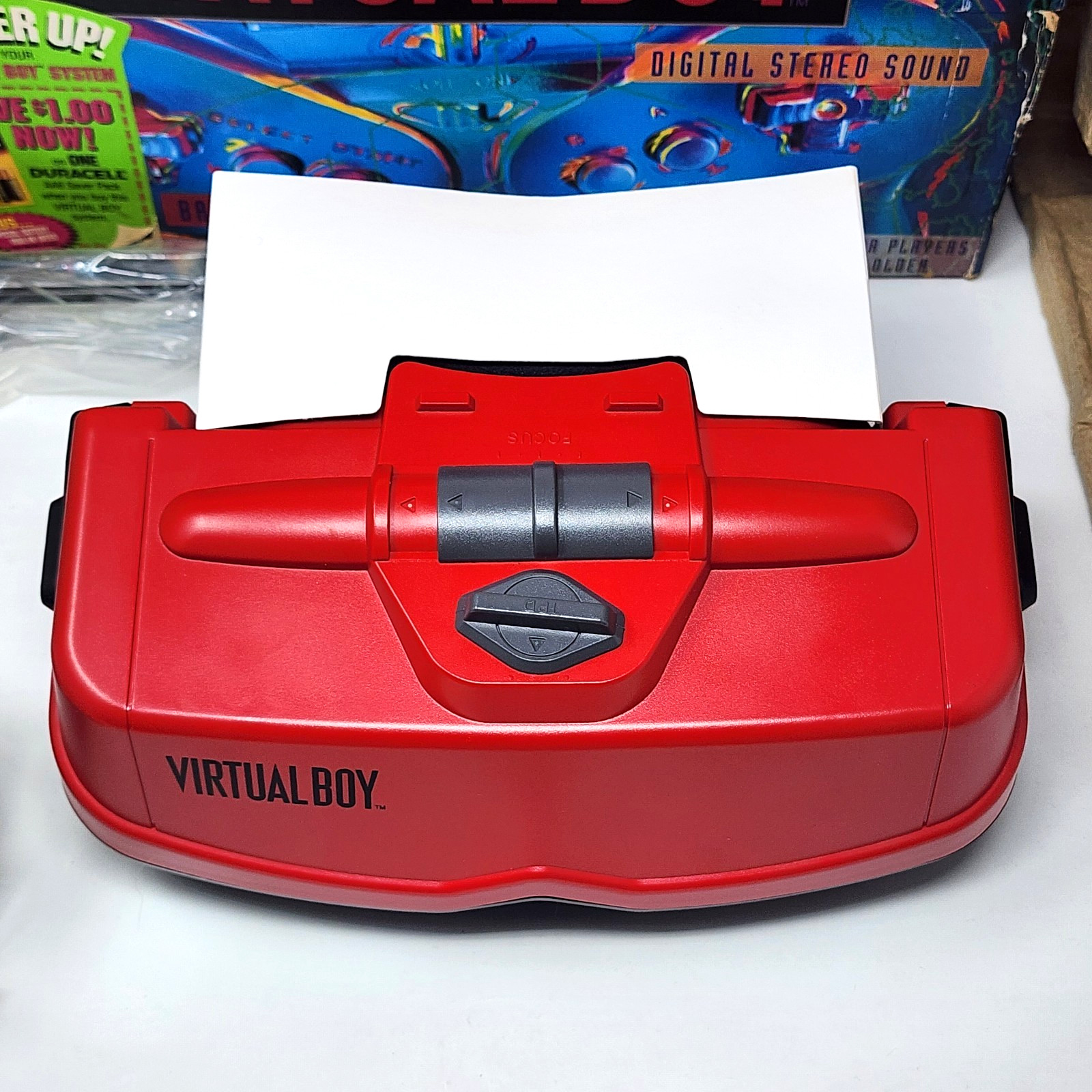 Nintendo Virtual Boy Console Red/Black CIB Complete – TESTED – MATCHING SERIAL