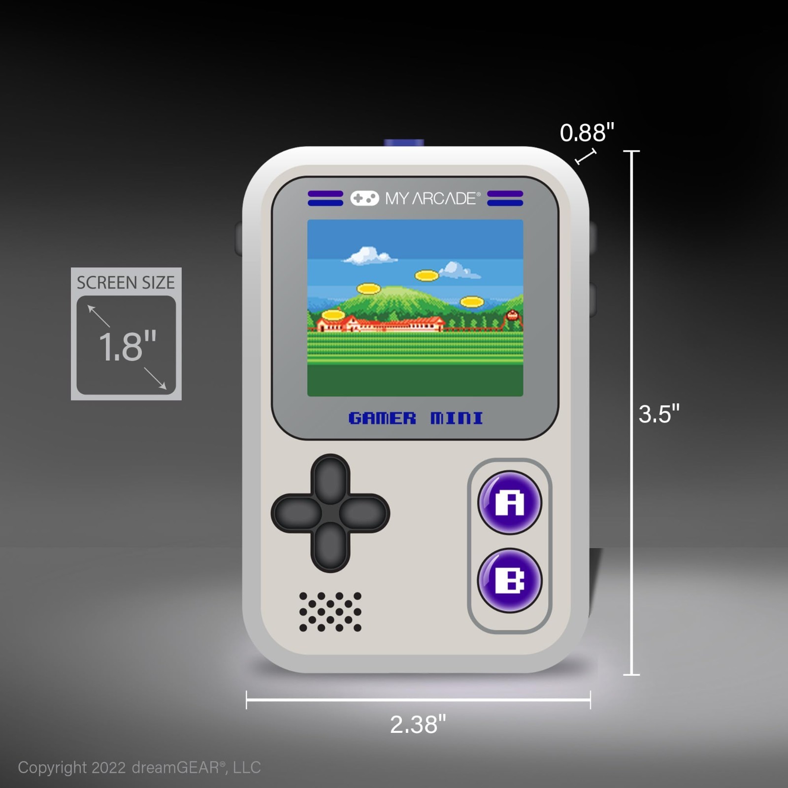 Mini Handheld Gaming System – 160 Classic Games, 1.8” Color Display, Portable F