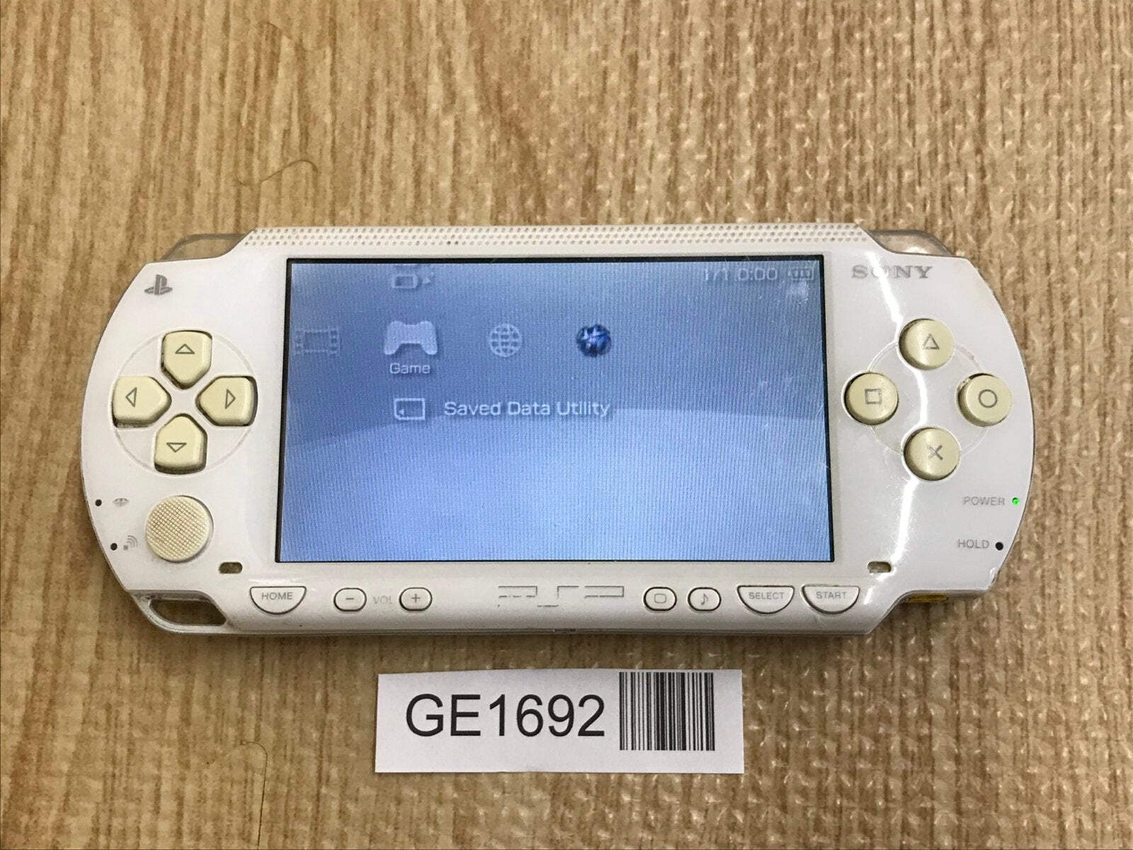 PSP-1000 CERAMIC WHITE Console Japan – With Defects GE1692