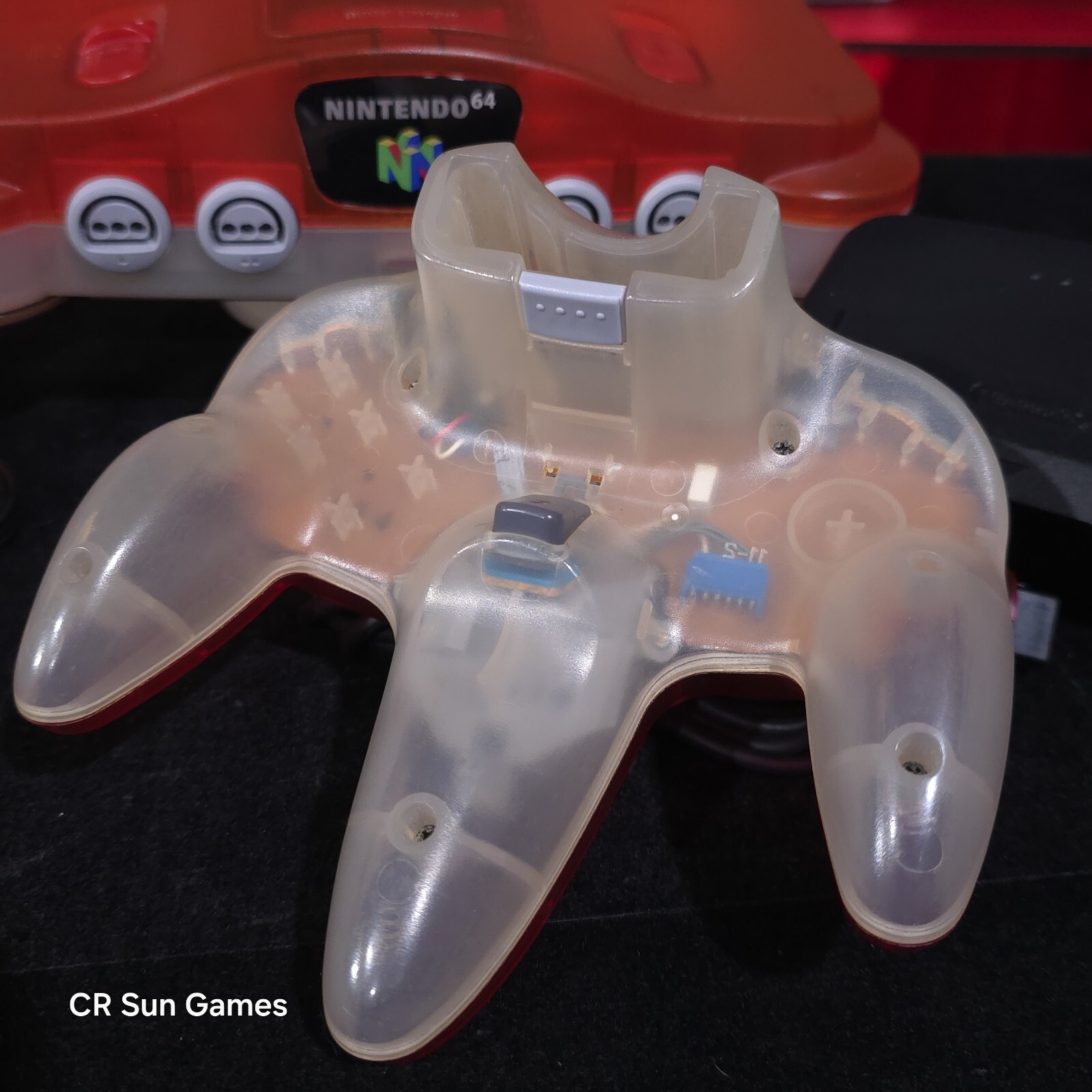 Nintendo 64 Console Watermelon Red and Clear N64 REGION FREE US Seller