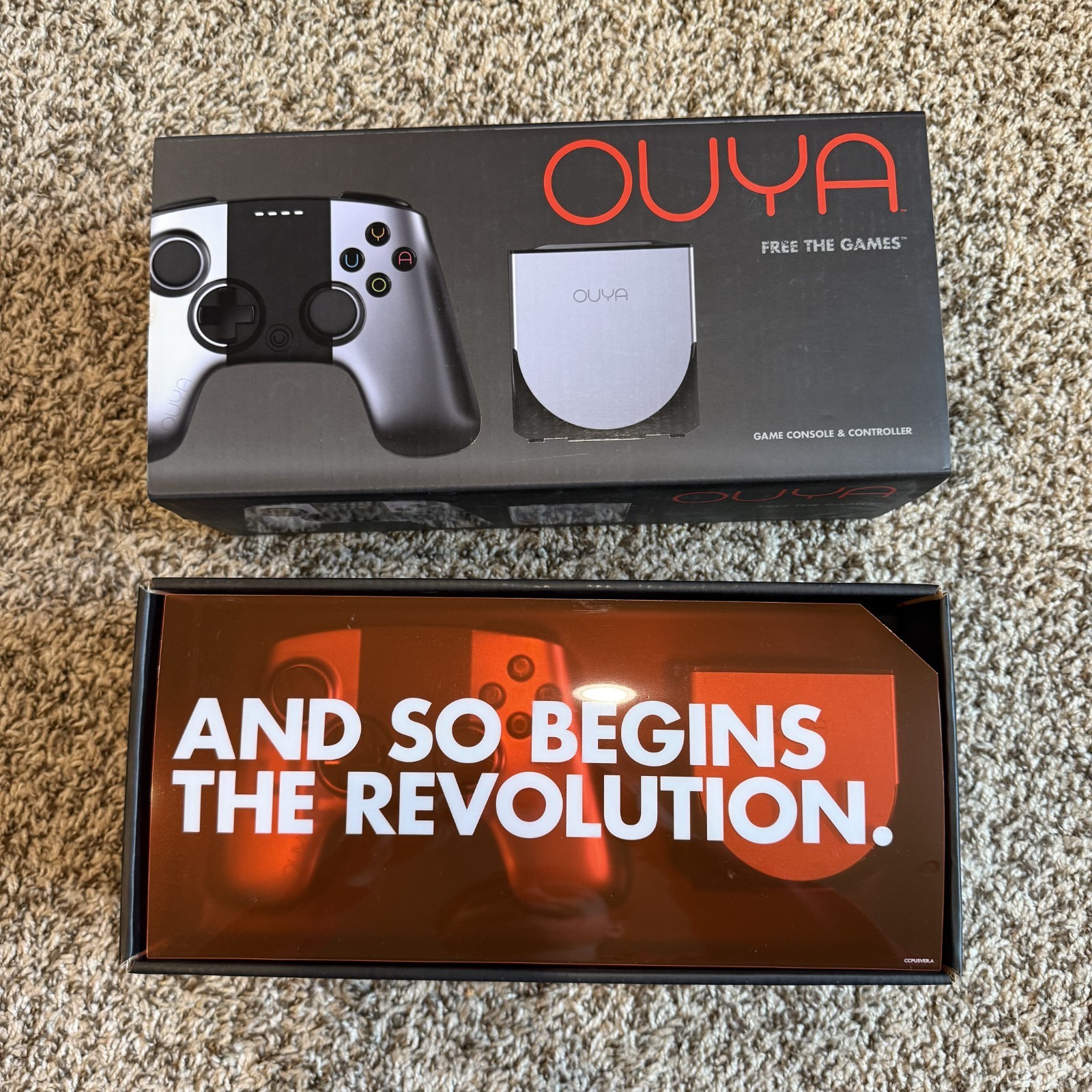OUYA Game Console Silver w/Controller – ROC-00001-NA – Model OUYA1