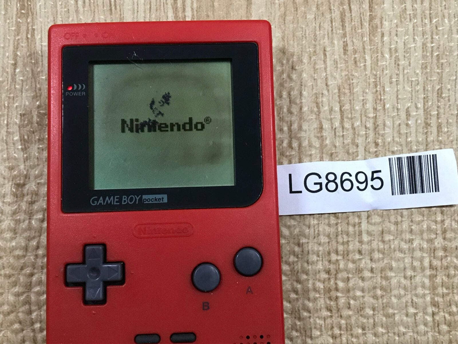 GameBoy Pocket Red Console Nintendo Japan – With Defects LG8695