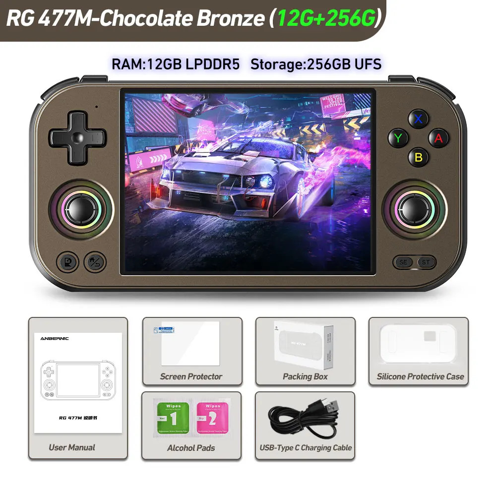 RG 477M Handheld Game Console 5300mAh Android 14 RG477M 4.7-inch