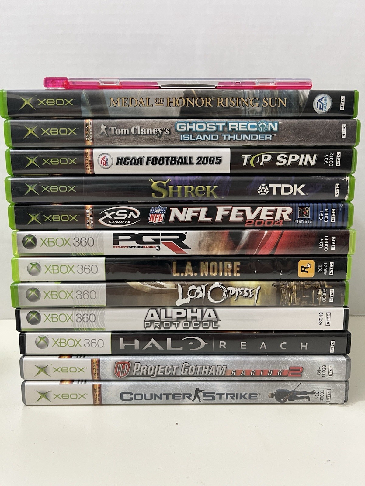 Microsoft XBox 360 White Console Bundle 250 GB, Controllers, 12 Games, & Extras
