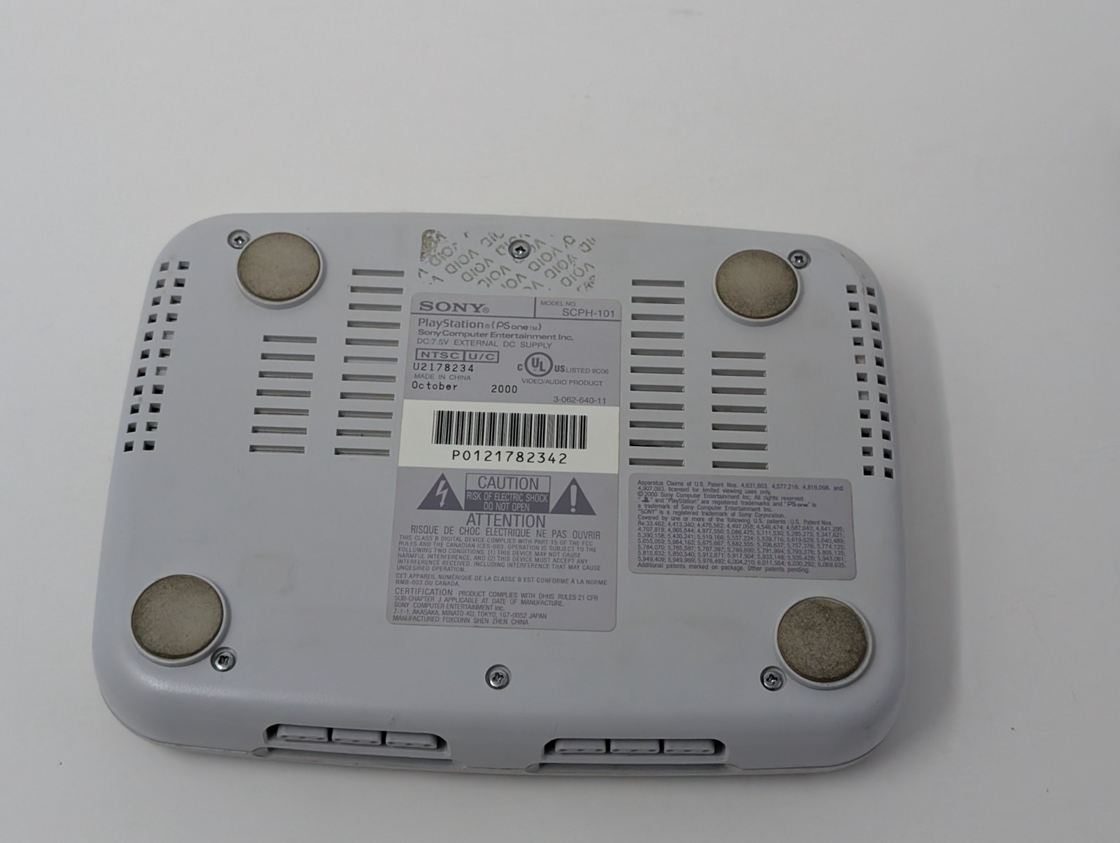 Sony PSOne Launch Edition White Console (SCPH-100) W/ OEm Controller & Cables