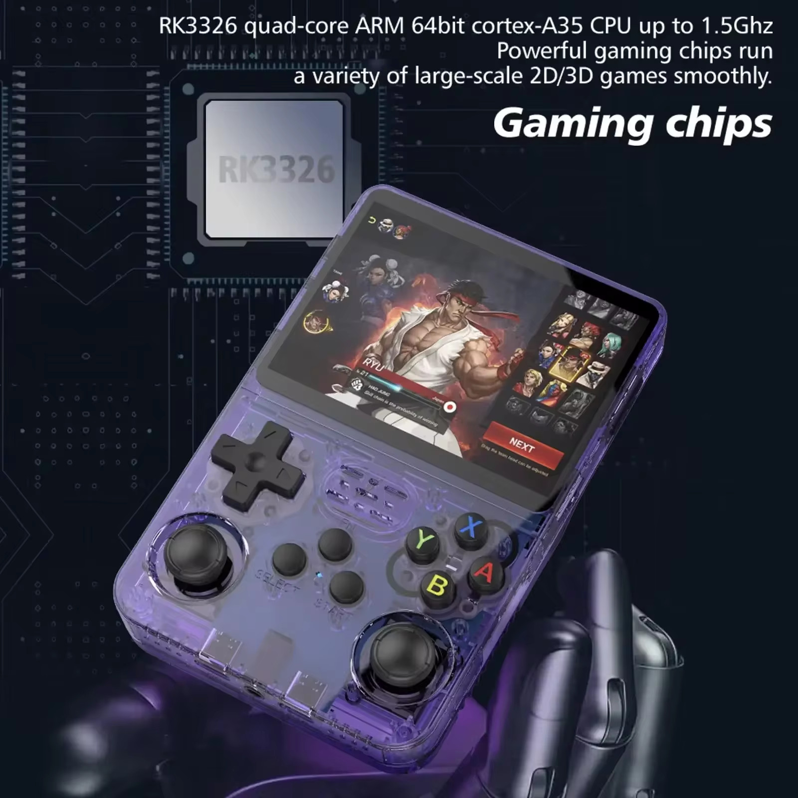 R36S Game Console With 3.5 Inch IPS Screen, Retro Classiq Game Consoles