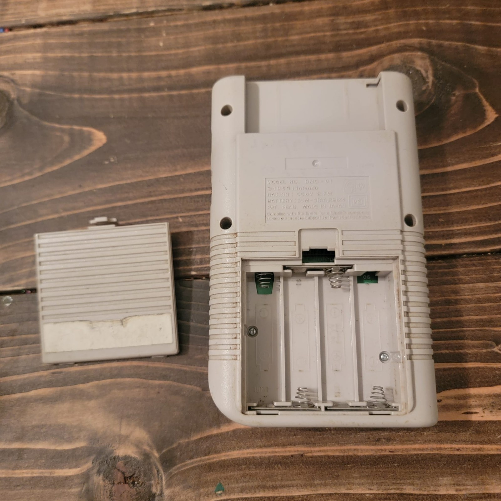 Nintendo Game Boy Gray Handheld Console with Sound Amplifier