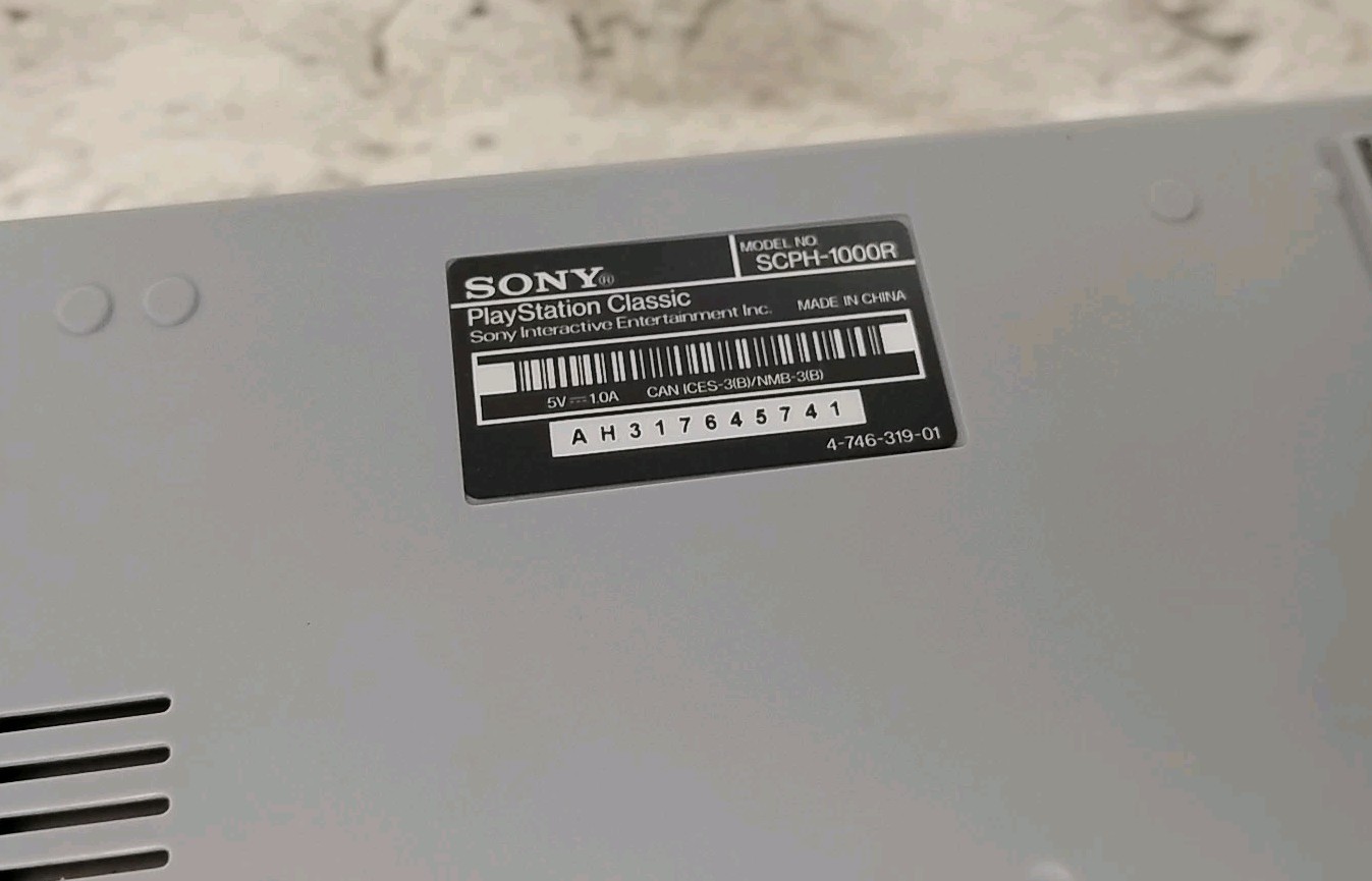 Sony PlayStation Classic Gray Console ONLY Gaming System SCPH-1000R PS1