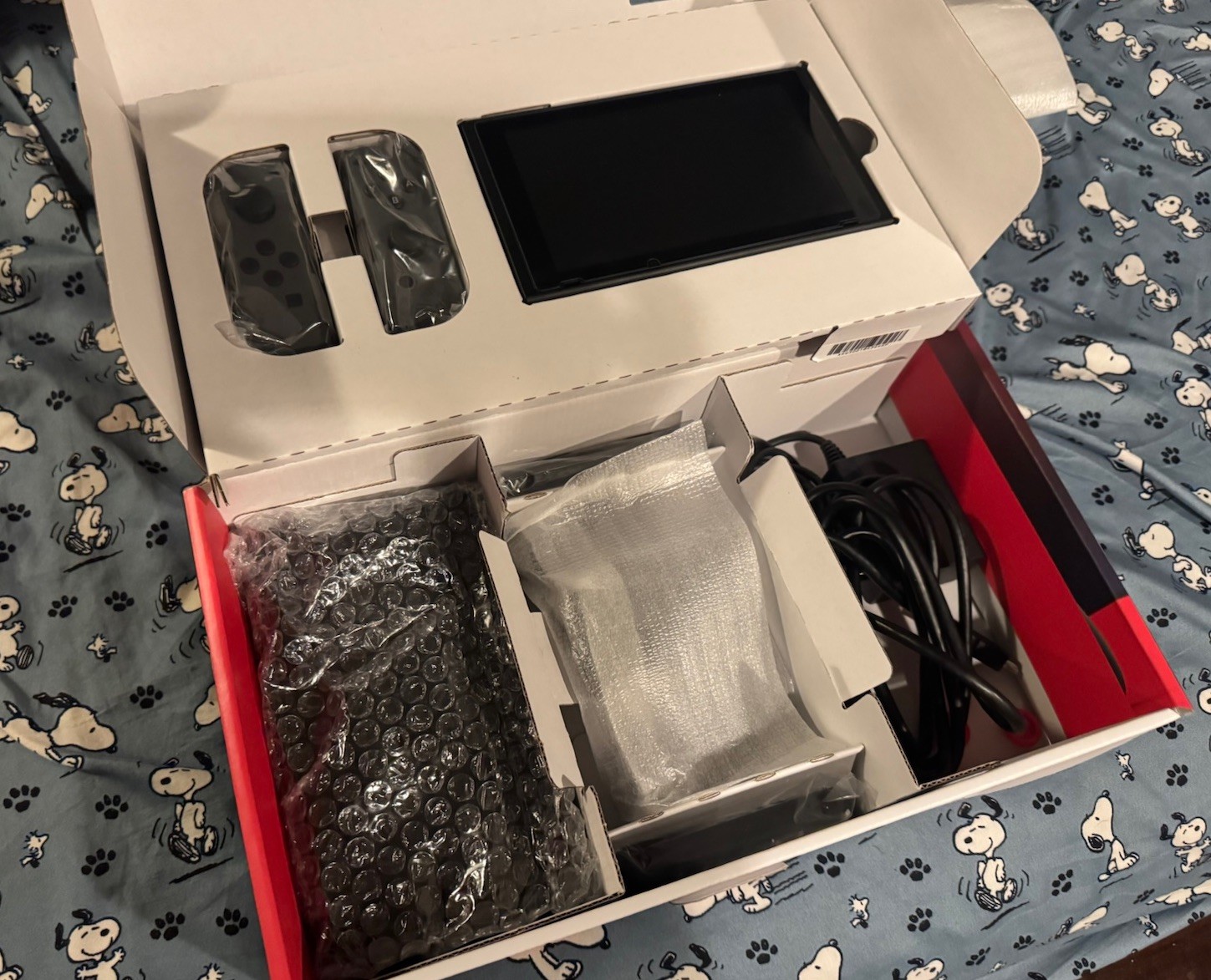 Nintendo Switch 32GB Console with Gray Joy‑Con & 128GB SD Card! Minty