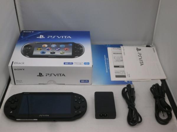 Sony PlayStation PS Vita PCH-2000 ZA11 Black Console Wi-Fi model Japan game JP
