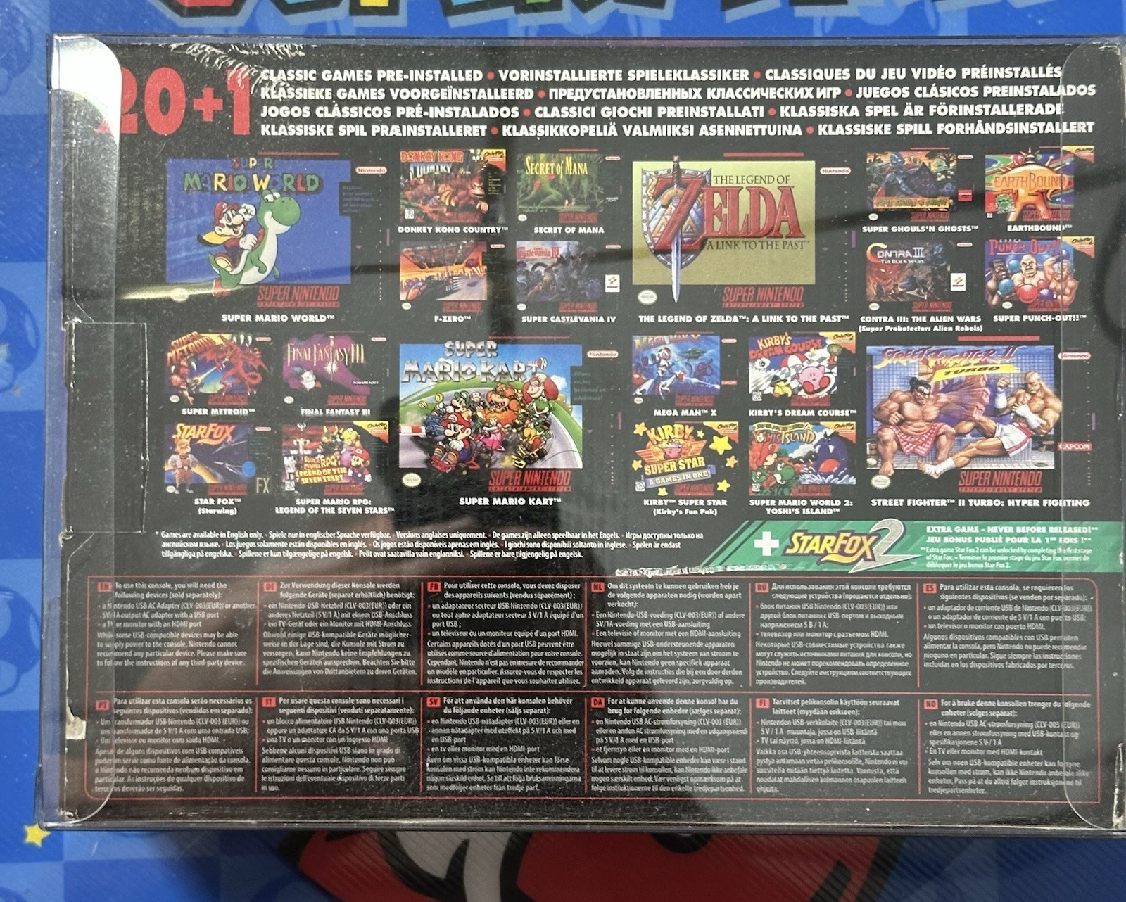 PAL Super Nintendo Entertainment System | Classic Mini | 20 Games + StarFox 2