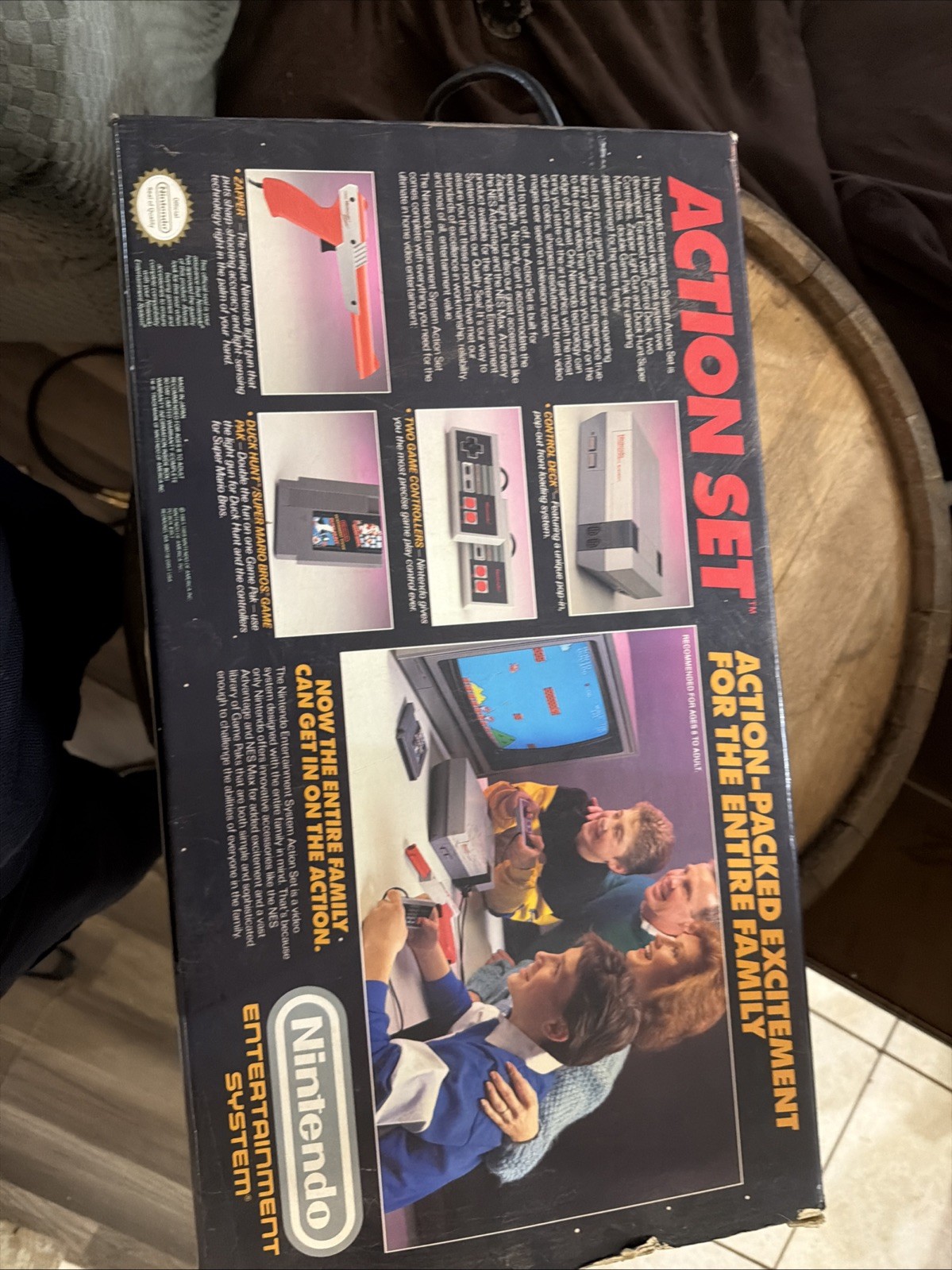 Nintendo Entertainment System-Action Set-Complete in Box – Excellent Condition