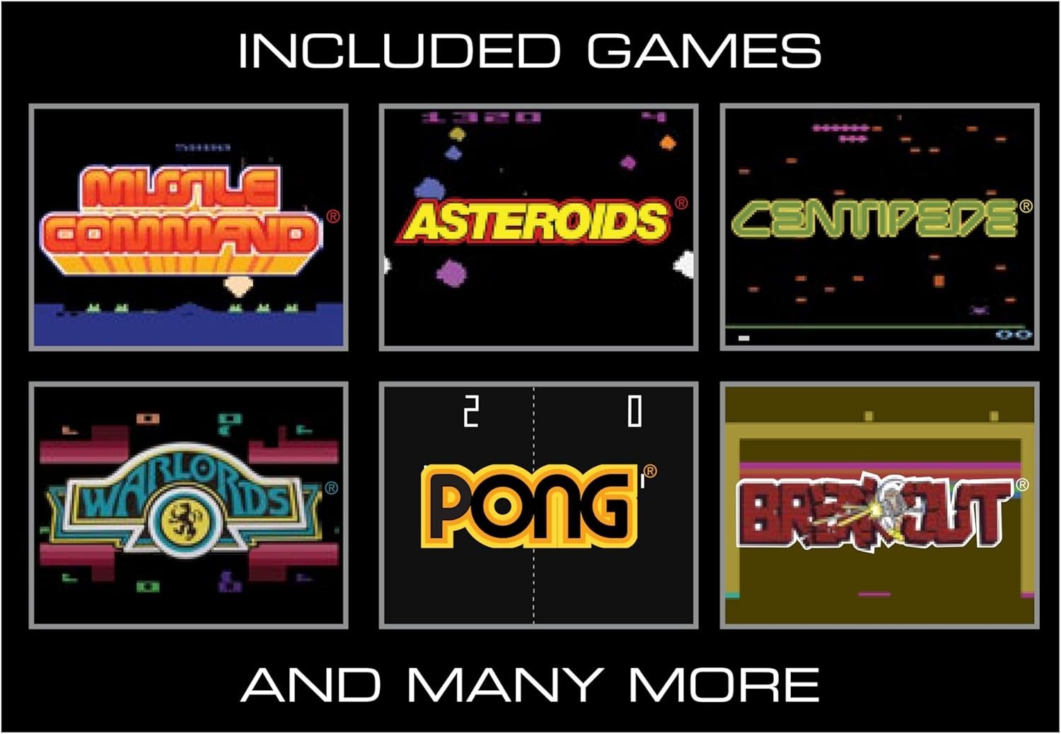 Atari Handheld Portable Video Game Console with 100 Games 2.75” Screen