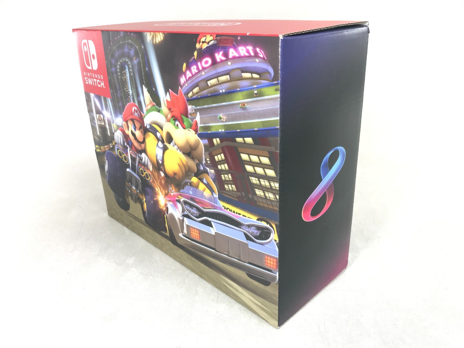 Nintendo Switch Console & Mario Kart 8 Deluxe & Blue Red Controls Free Online 3m