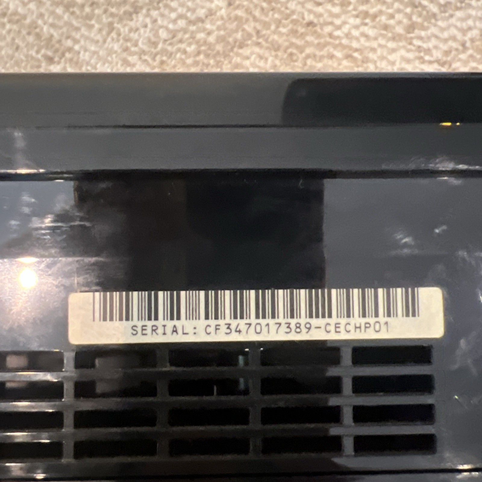 PlayStation 3 PS3 Console CECHP01 – For Parts Or Repair with power cable