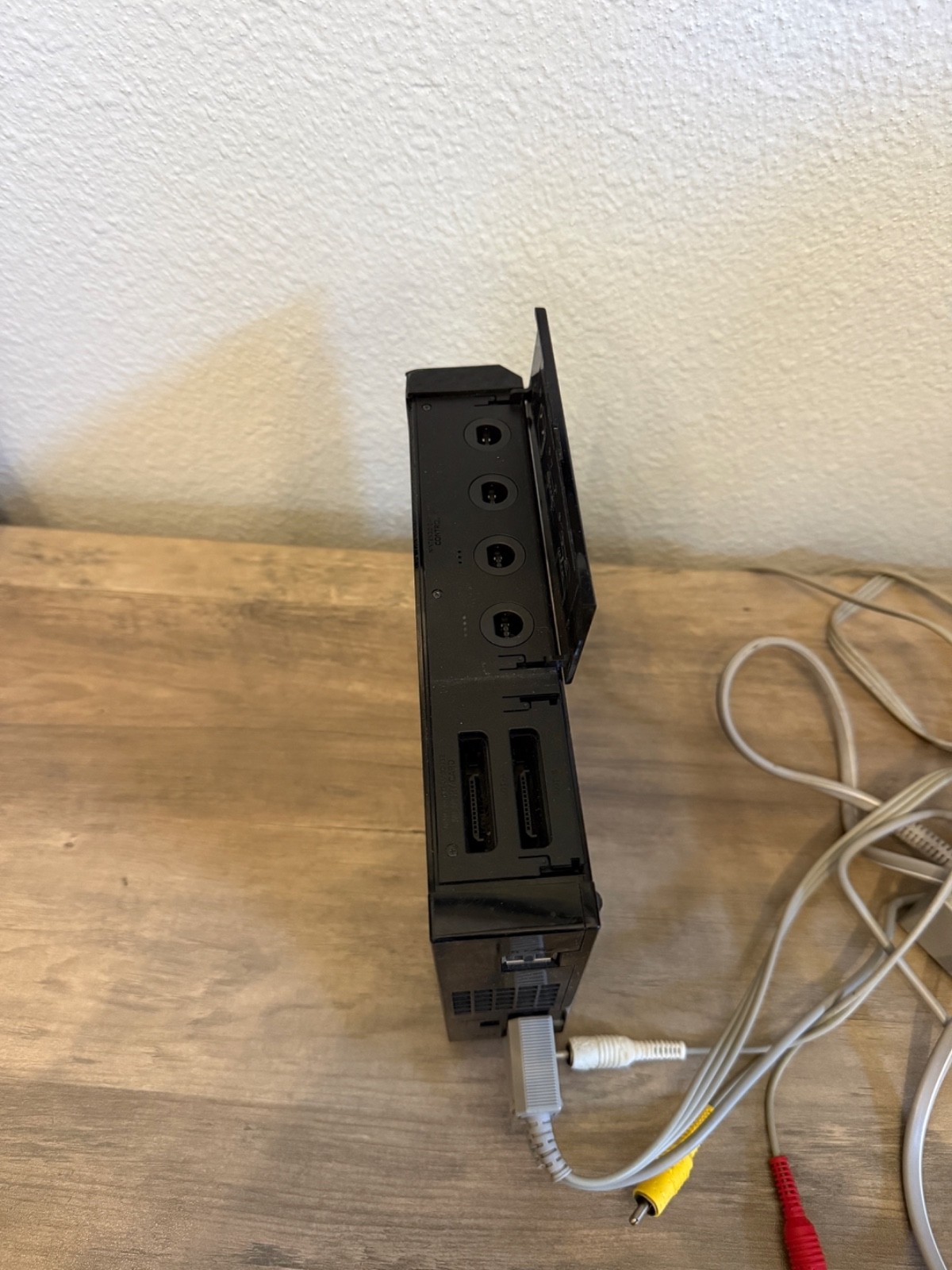Nintendo Wii BLACK Console Only + Power Cord and RCA Cables (No Motion Sensor)