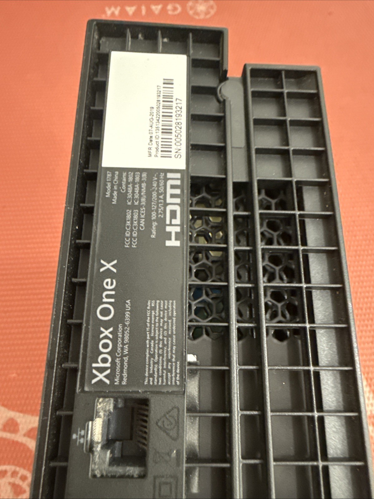 Microsoft Xbox One X 1TB Console – Black (For Parts)