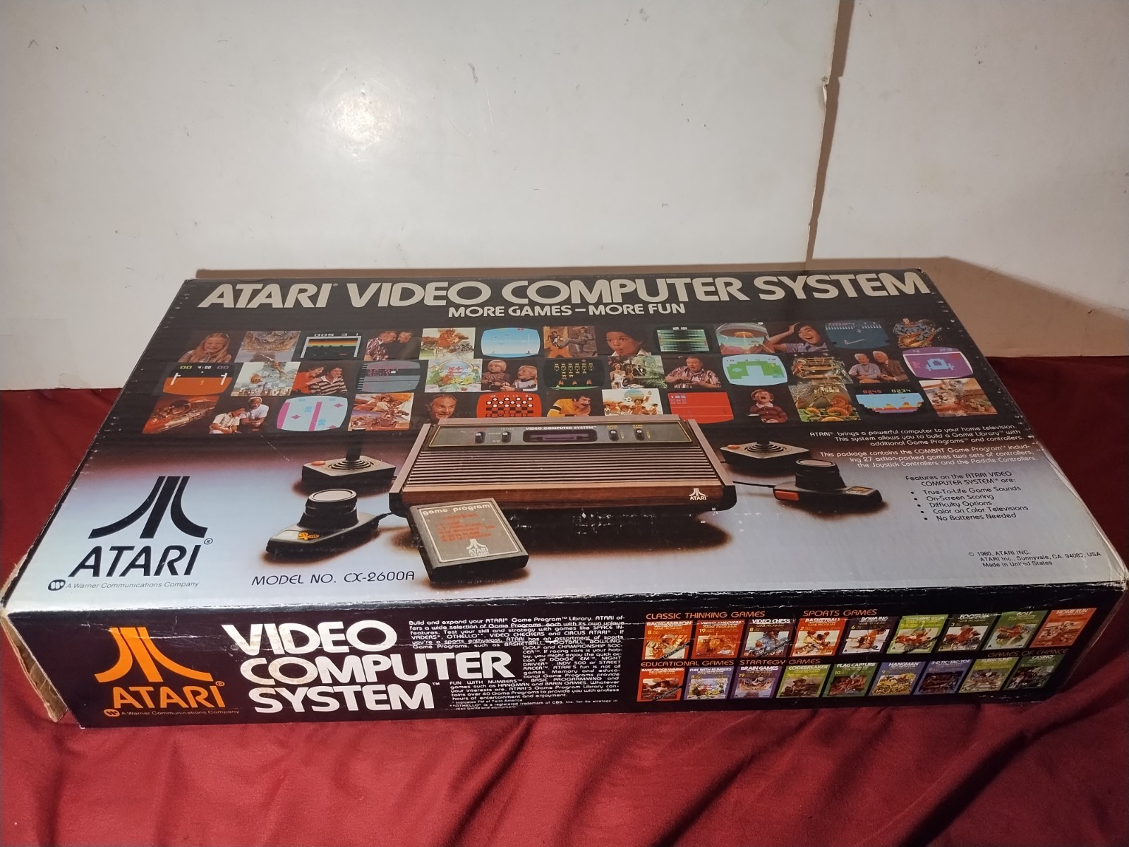 Atari 2600 VCS Console System in Box w Games Tested